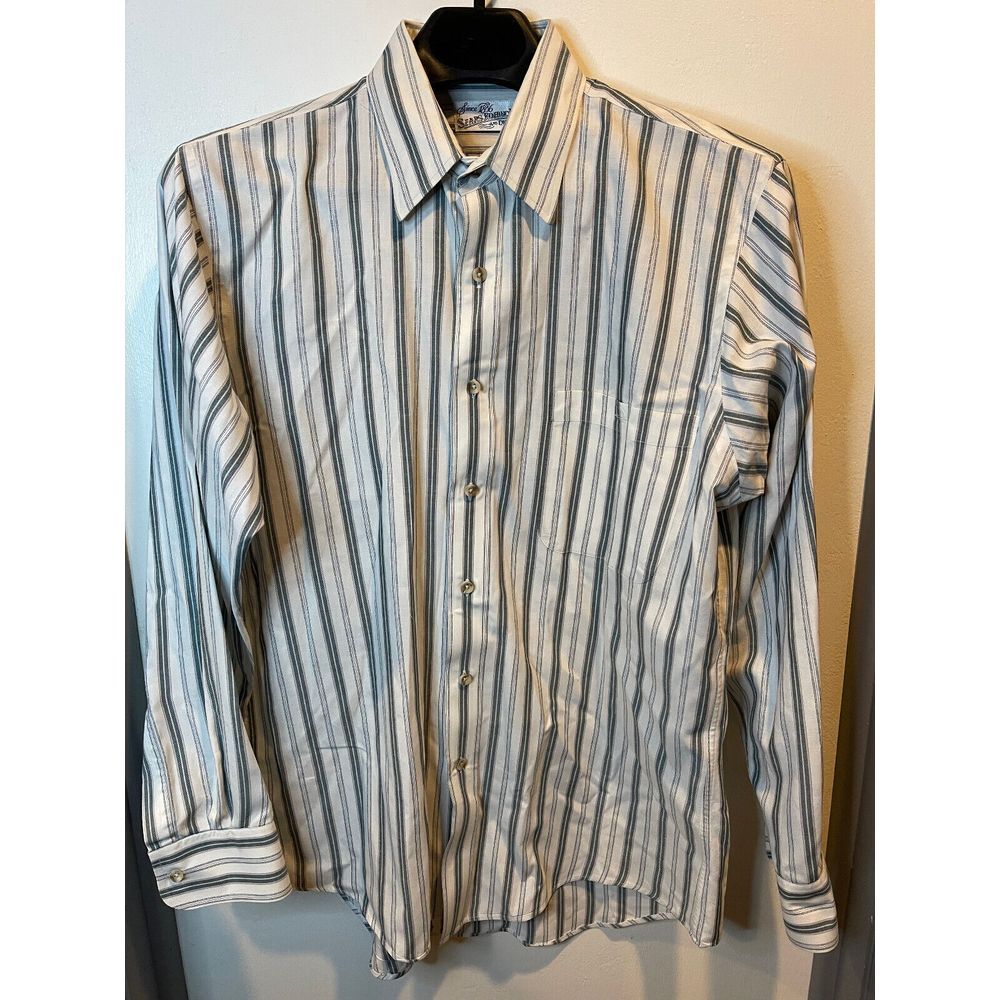 Men's Striped Button-Down Shirt